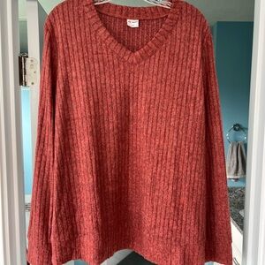 Women's Red Sweater - Crew Neck